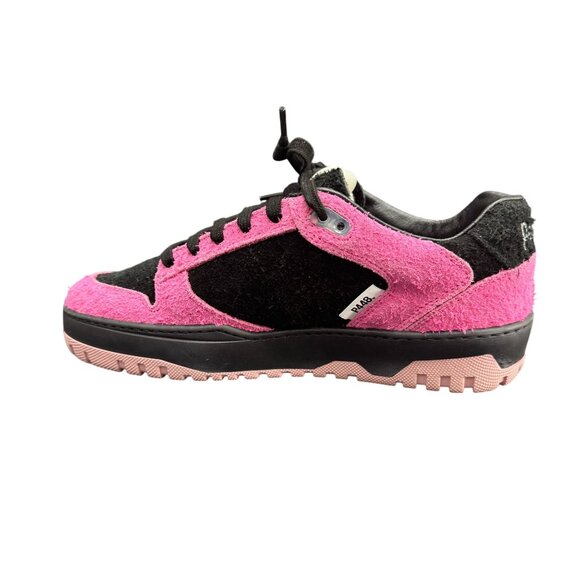 P448 Shoes - P448 Mason Women's Colorblock Suede Low Top Sneaker Pink/Black, Size 38 NWOB